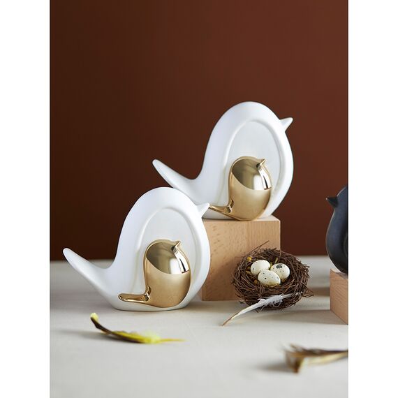 Декор из фарфора White Birdie из коллекции Essential, 16х8x13 см, Tkano, изображение 5