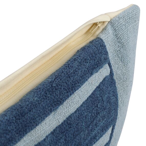 Чехол на подушку с геометрическим принтом и бахромой из коллекции Ethnic, 45х45 см, изображение 8