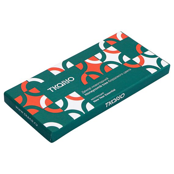 Декор новогодний Honeycomb tree бордового цвета из коллекции New Year Essential, Tkano, изображение 8