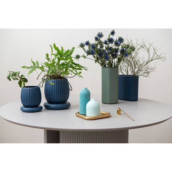 Ваза темно-синего цвета из коллекции Edge, 20см, Tkano, изображение 2