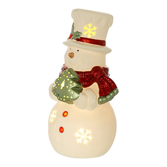 Декор новогодний с подсветкой Classy Snowman из коллекции New Year Essential, 20 см, Tkano, изображение 6