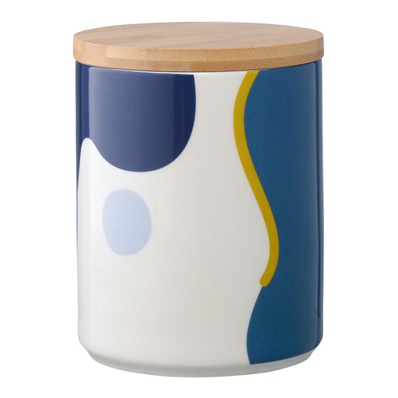 Банка для хранения синего цвета с авторским принтом из коллекции Freak Fruit, 1,25л, Tkano, изображение 4