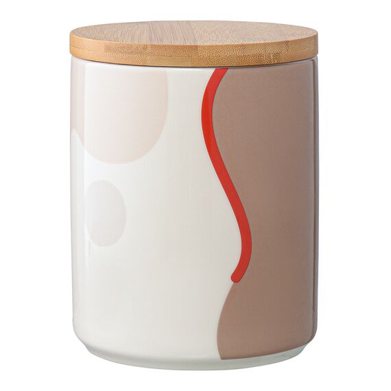 Банка для хранения бежевого цвета с авторским принтом из коллекции Freak Fruit, 1,25л, Tkano, изображение 6