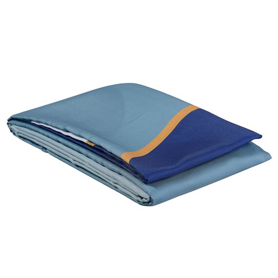 Штора для ванной синего цвета с авторским принтом из коллекции Freak Fruit, 180х200 см, изображение 8