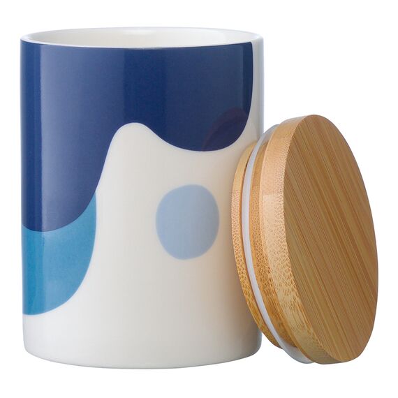 Банка для хранения синего цвета с авторским принтом из коллекции Freak Fruit, 275мл, Tkano, изображение 4