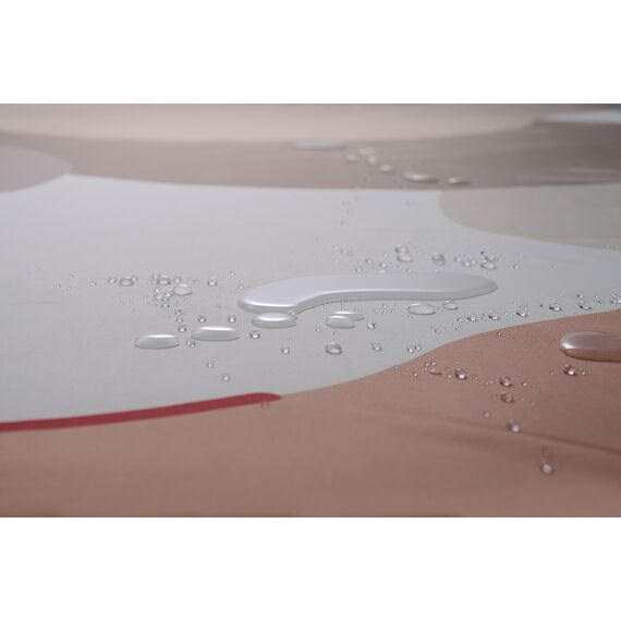 Штора для ванной бежевого цвета с авторским принтом из коллекции Freak Fruit, 180х200 см, изображение 9