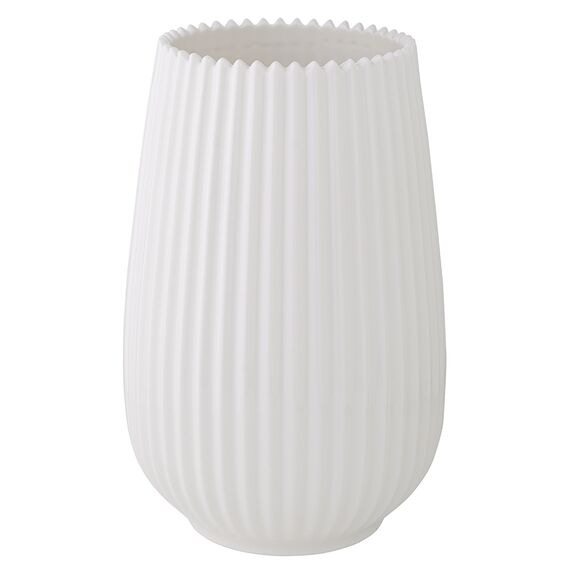 Ваза белого цвета из коллекции Edge, 20 см, Tkano