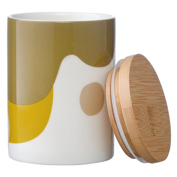 Банка для хранения горчичного цвета с авторским принтом из коллекции Freak Fruit , 275мл, Tkano, изображение 4