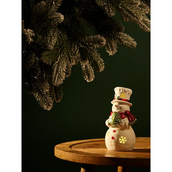 Декор новогодний с подсветкой Classy Snowman из коллекции New Year Essential, 20 см, Tkano, изображение 2
