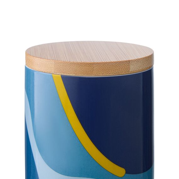 Банка для хранения синего цвета с авторским принтом из коллекции Freak Fruit, 275мл, Tkano, изображение 5