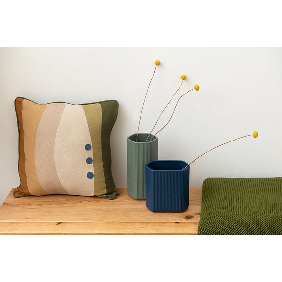 Ваза мятного цвета из коллекции Edge, 27см, Tkano, изображение 3