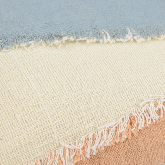 Чехол на подушку с геометрическим принтом и бахромой из коллекции Ethnic, 45х45 см, изображение 10