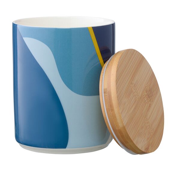 Банка для хранения синего цвета с авторским принтом из коллекции Freak Fruit, 1,25л, Tkano, изображение 5