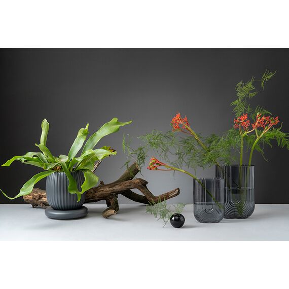 Горшок цветочный серого цвета из коллекции Edge, 1,2 л, Tkano, изображение 3