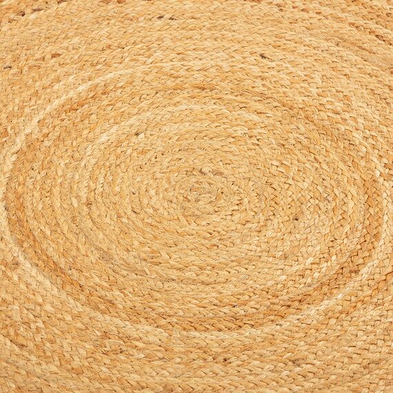 Ковер из джута круглый с вставками белого цвета из коллекции Ethnic, 150см, Tkano, изображение 6