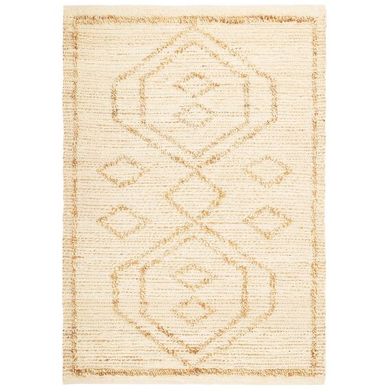 Ковер из джута и переработанного хлопка Kolkata из коллекции Ethnic, 200х300см, Tkano