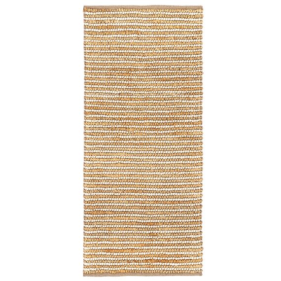 Ковер из джута и шерсти Delhi из коллекции Ethnic, 70x160см, Tkano