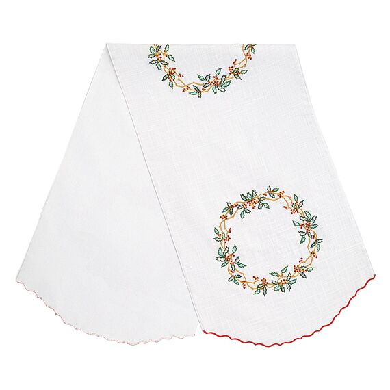 Дорожка на стол Festive wreath из коллекции New Year Essential, 45х150 см, Tkano, изображение 14