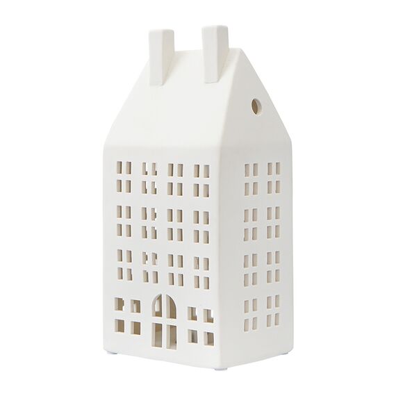 Домик из фарфора с подсветкой Aarhus из коллекции New Year Essential, 21,6 см, Tkano