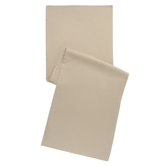 Дорожка на стол из хлопка бежевого цвета из коллекции Essential, 45х150 см, изображение 2