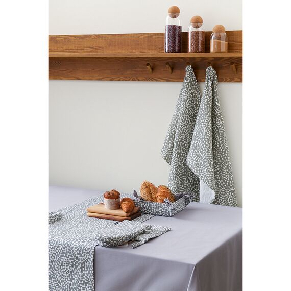 Дорожка на стол серого цвета с принтом Спелая Смородина из коллекции Scandinavian touch, 45х150 см, изображение 6