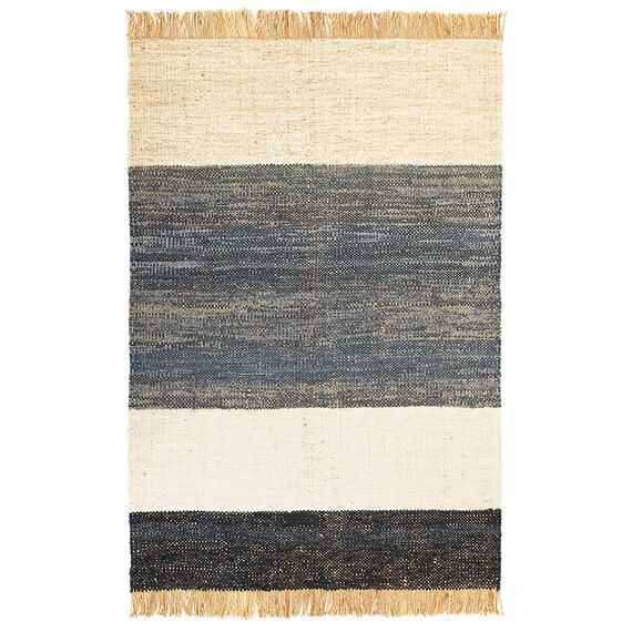 Ковер из джута, денима и шерсти Hyderabad из коллекции Ethnic, 200х300см, Tkano