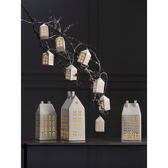 Домик из фарфора с подсветкой Aarhus из коллекции New Year Essential, 26,6 см, Tkano, изображение 4