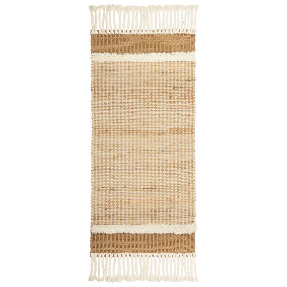 Ковер из джута и шерсти Mumbai из коллекции Ethnic, 70x160см, Tkano