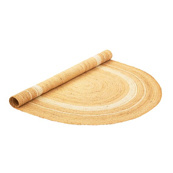 Ковер из джута овальный с вставками белого цвета из коллекции Ethnic, 200х300см, Tkano, изображение 3