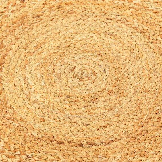 Ковер из джута круглый с вставками белого цвета из коллекции Ethnic, 120см, Tkano, изображение 6