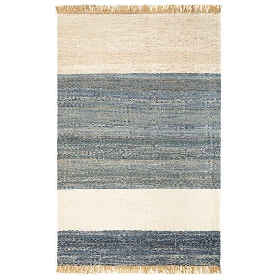 Ковер из джута, денима и шерсти Hyderabad из коллекции Ethnic, 160х230см, Tkano