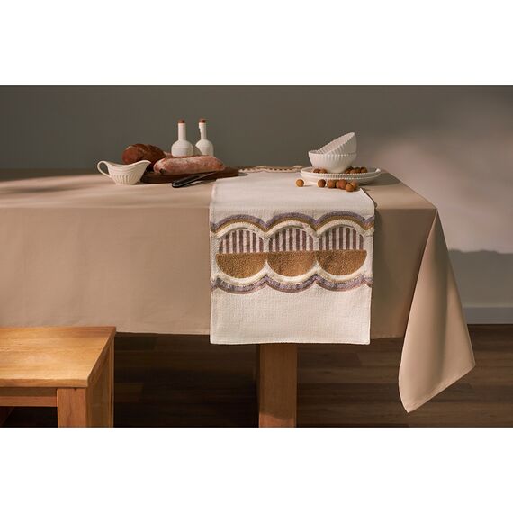 Дорожка на стол Chic beige из коллекции Essential, 45х150 см, Tkano, изображение 4