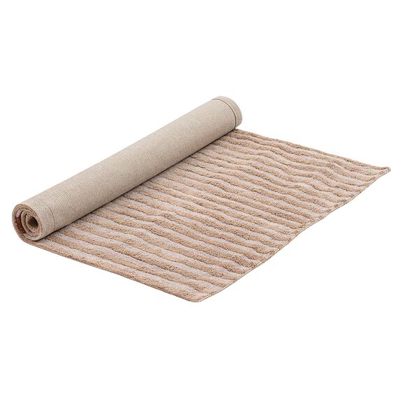 Ковер из хлопка с рисунком Tulip garden бежевого цвета из коллекции Terra, 120х180 см, изображение 6