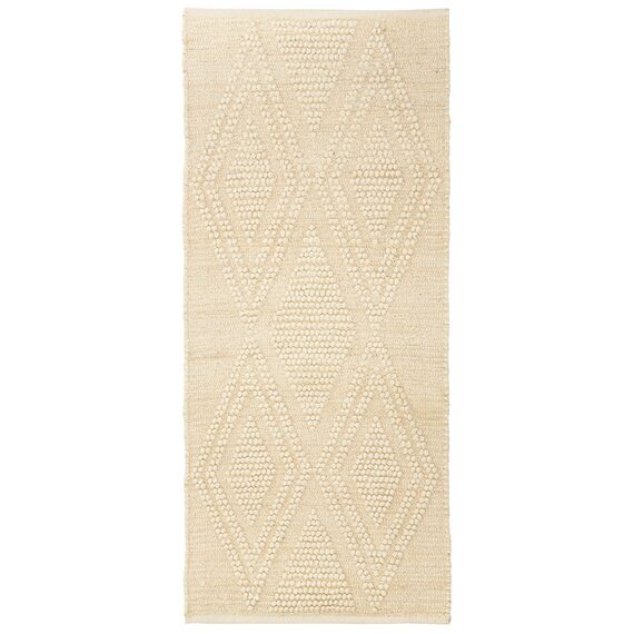 Ковер из шерсти и переработанного хлопка Shillong из коллекции Ethnic, 70x160см, Tkano