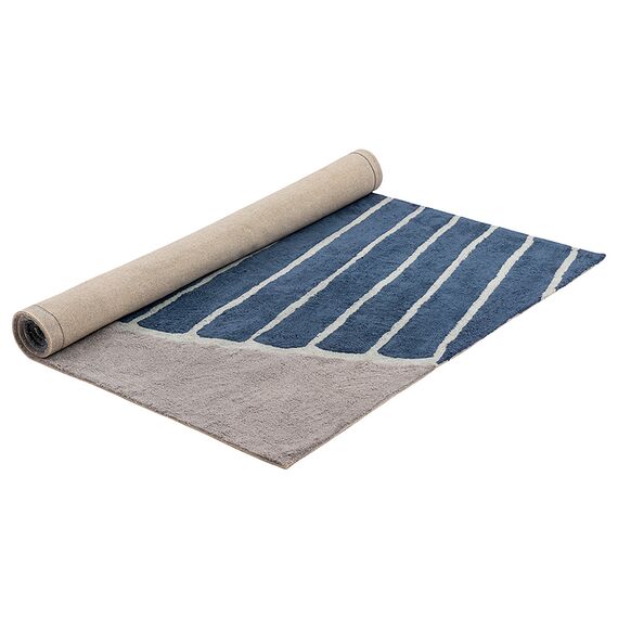 Ковер из хлопка с рисунком Tea plantation серого цвета из коллекции Terra, 160х230 см, изображение 5