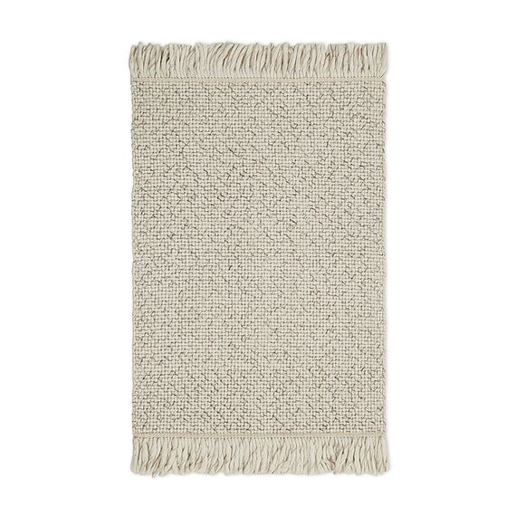 Ковер из переработанного пластика бежевого цвета из коллекции Ethnic, 60х90 см, Tkano