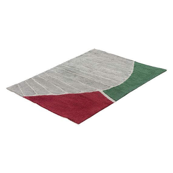 Ковер из хлопка с рисунком Tea plantation из коллекции Terra, 160х230 см, изображение 4