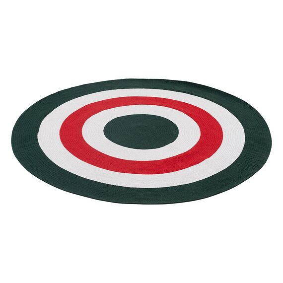 Ковер из хлопка Target темно-зеленого цвета из коллекции Ethnic, d 150 см, изображение 2