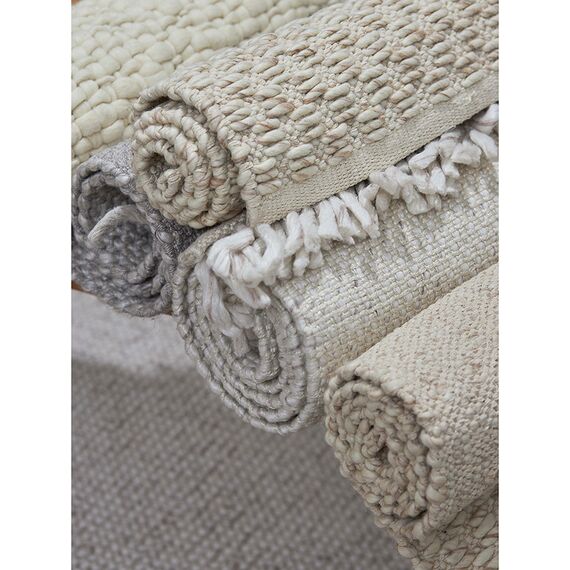 Ковер из переработанного пластика бежевого цвета из коллекции Ethnic, 70х160 см, Tkano, изображение 6