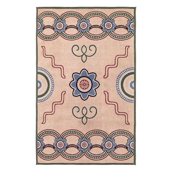 Ковер из хлопка по мотивам эвенских орнаментов из коллекции Cultural Heritage, 200х300 см, Tkano