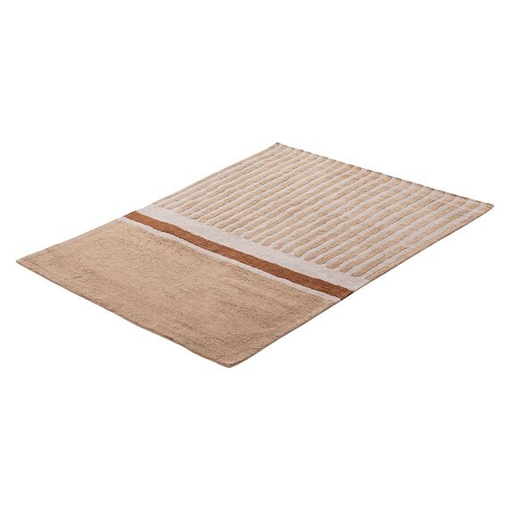 Ковер из хлопка с рисунком Tulip garden бежевого цвета из коллекции Terra, 160х230 см, изображение 5