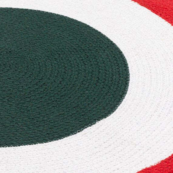 Ковер из хлопка Target темно-зеленого цвета из коллекции Ethnic, d 150 см, изображение 4