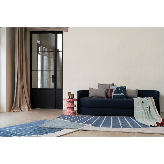 Ковер из хлопка с рисунком Tea plantation серого цвета из коллекции Terra, 120х180 см, изображение 8