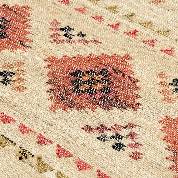 Ковер из шерсти по мотивам башкирских орнаментов из коллекции Cultural Heritage, 120х180 см, Tkano, изображение 13