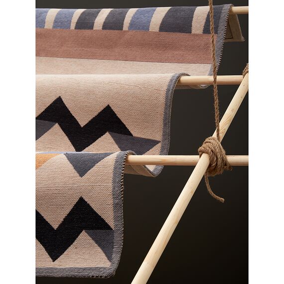 Ковер из хлопка по мотивам нанайских орнаментов из коллекции Cultural Heritage, 120х180 см, Tkano, изображение 6