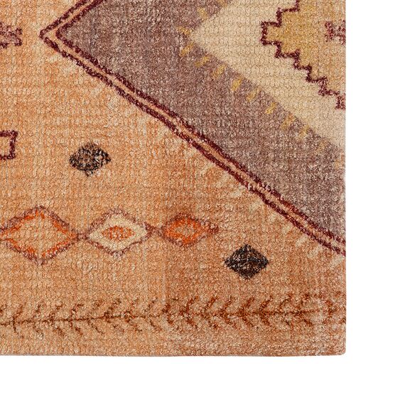 Ковер из хлопка с этническим орнаментом цвета лаванды из коллекции Ethnic, 120х180 см, изображение 4