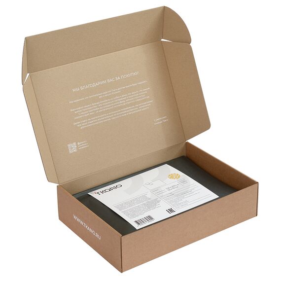 Комплект постельного белья горчичного цвета с принтом Полярный цветок из коллекции Scandinavian touch, 150х200 см, изображение 7