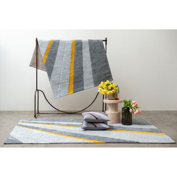 Ковер из хлопка с рисунком Tulip field из коллекции Terra, 160х230 см, изображение 12