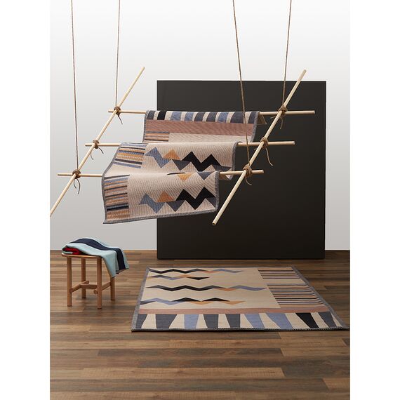 Ковер из хлопка по мотивам нанайских орнаментов из коллекции Cultural Heritage, 160х230 см, Tkano, изображение 2