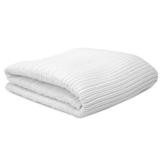 Коврик для ванной фактурный белого цвета из коллекции Essential, 50х80 см, Tkano, изображение 2